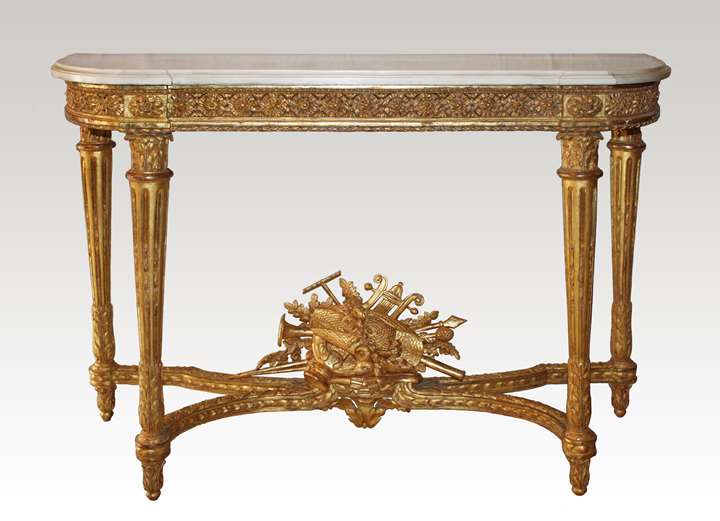 A Louis XVI giltwood Console Table attributed to Georges Jacob
